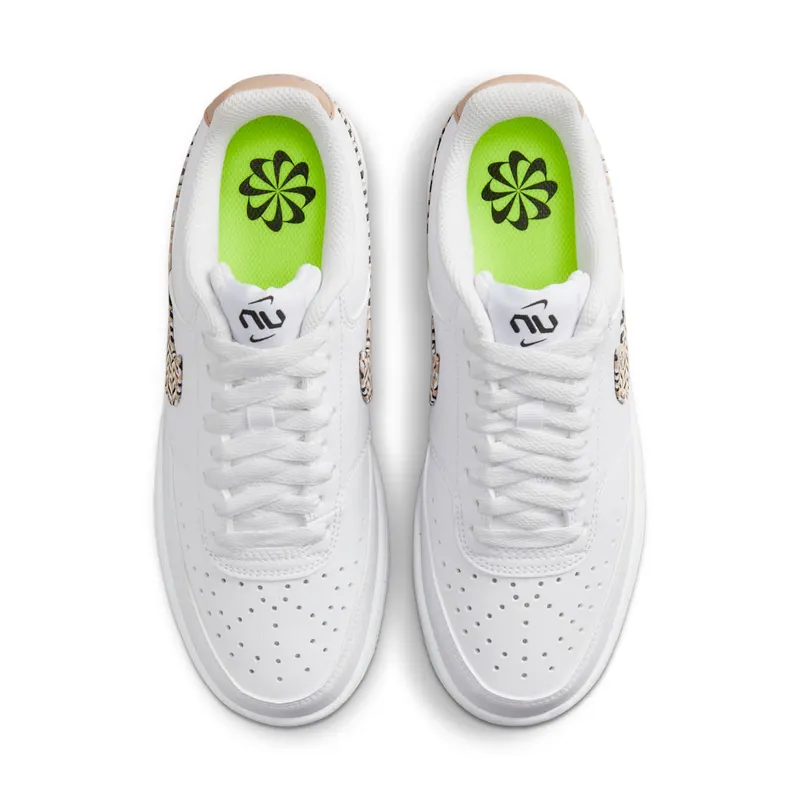 Nike Court Vision Low “White / Black / Summit White / Hemp” (FN7323-100)
