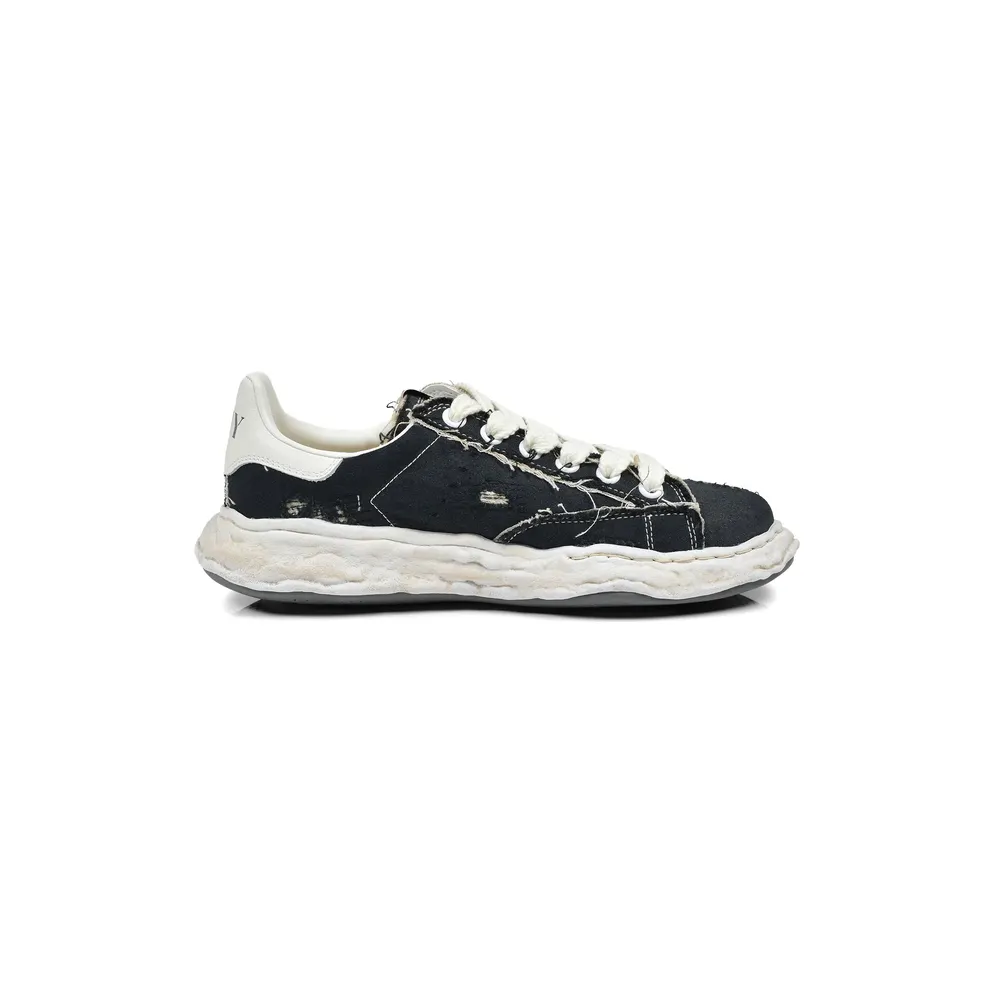 Maison Mihara Yasuhiro Charles OG Sole Ripped-canvas “Black/White” (A16FW716)