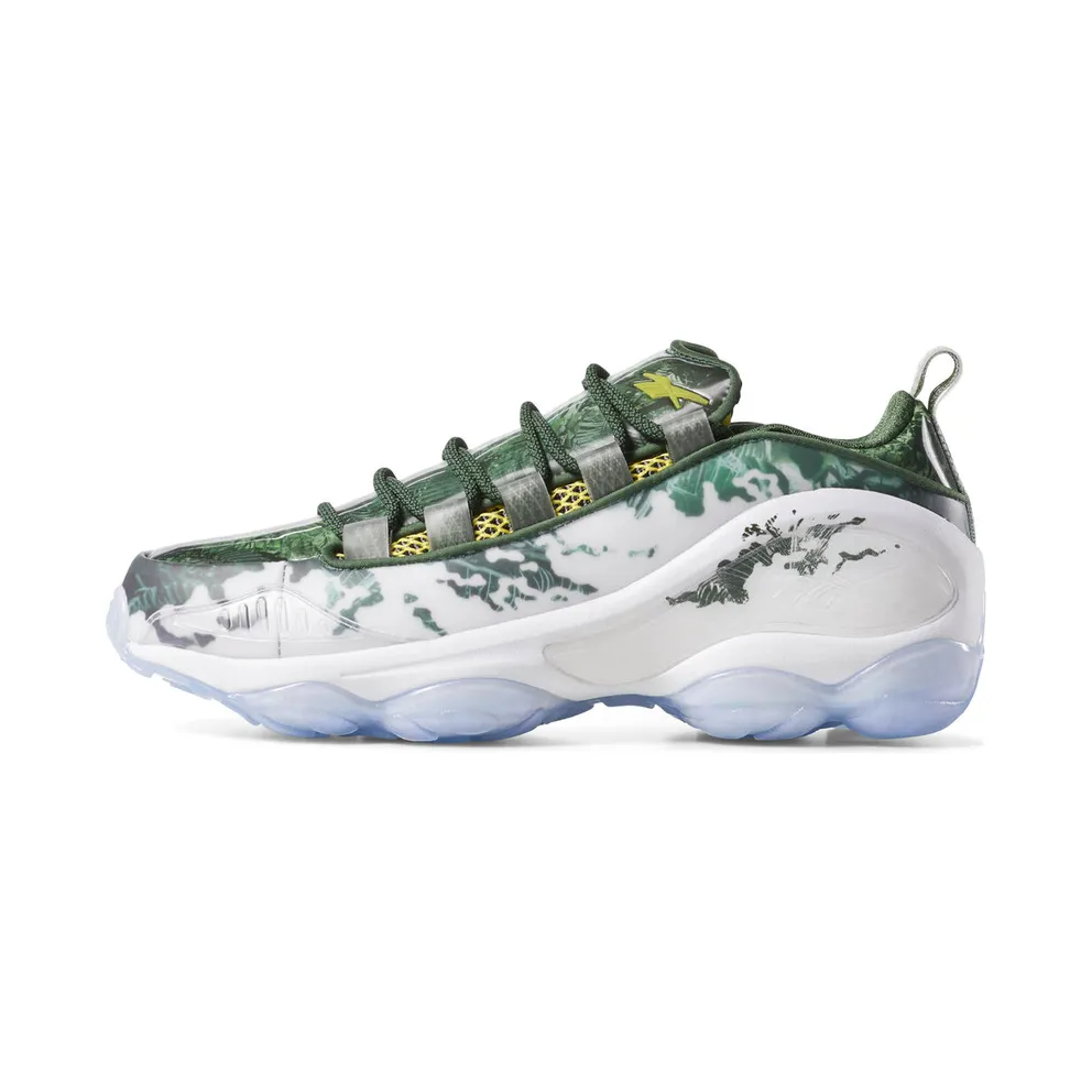 Reebok DMX Run 10 Extra Butter The Predator White/Scout Green-Scarlet-Yellow (Other Brands Reebok)