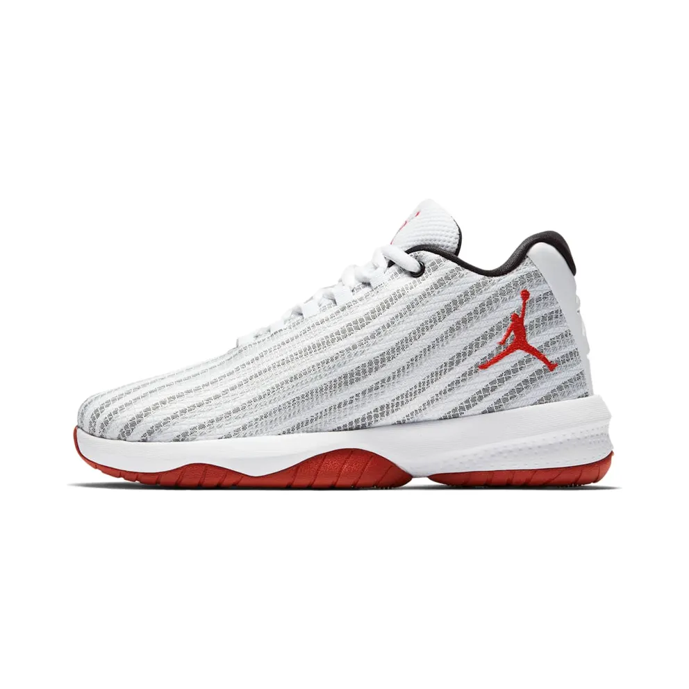 Jordan B Fly White (GS) “White / Black / Gym Red” (881446-101)