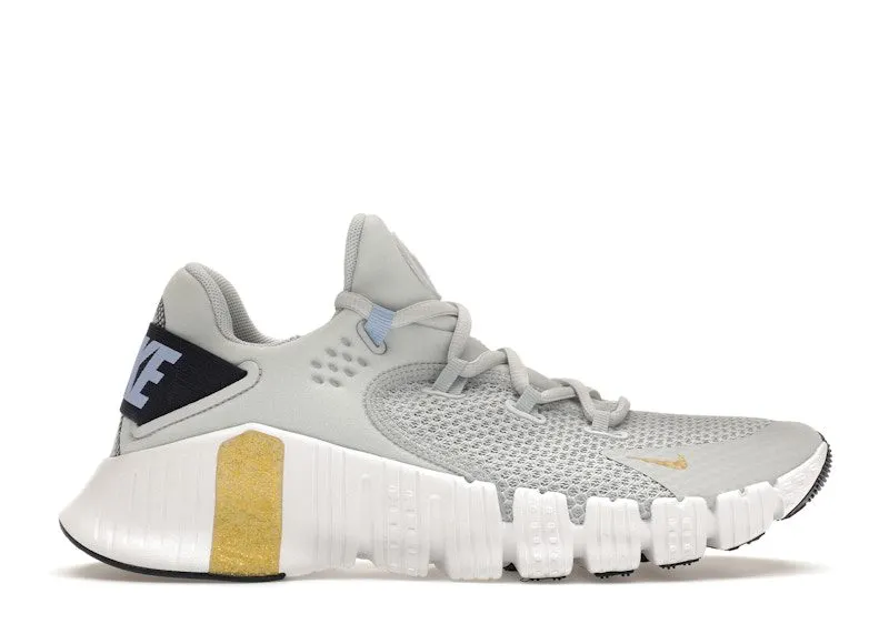 Nike Free Metcon 4 Pure Platinum Grey Gold White (CZ0596-049)