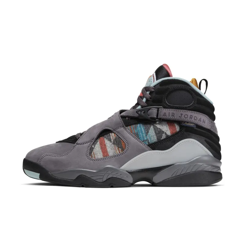 Jordan 8 Retro N7 (2019) Thunder Grey/Light Graphite-Gold Suede-Black (CQ9601-001)
