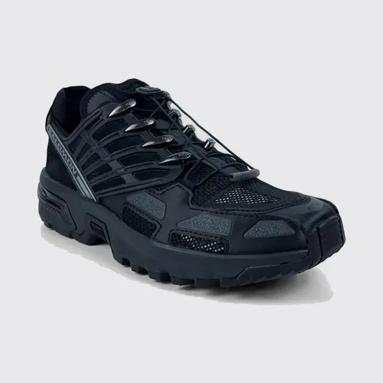 Salomon ACS Pro Technical Fabric Sneakers with Drawstring Closure and Contrast Logo Black (4916090)