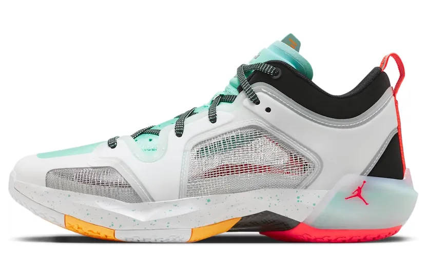 Jordan 37 Low PF Guo Ailun White Island Green Black Metallic Silver (FB8486-130)