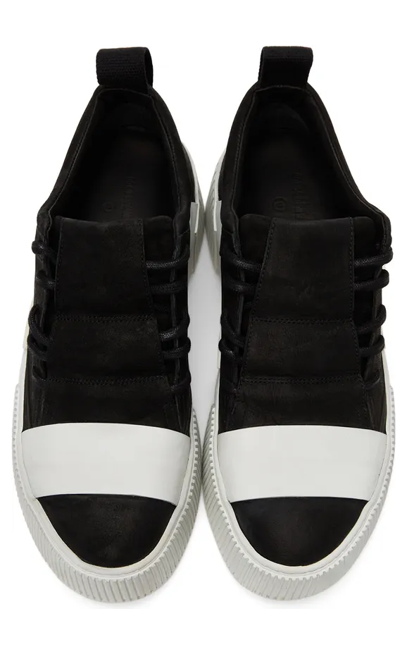 Boris Bidjan Saberi Black & White Bamba 2 Sneakers (207 – BAMBA2.1) (5)
