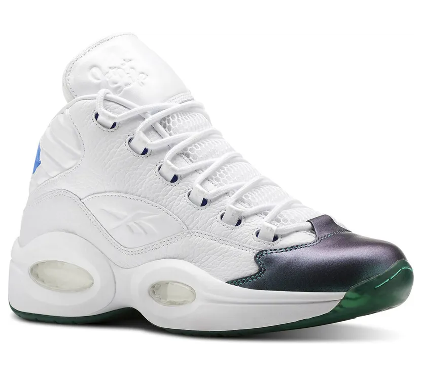 Reebok Question Mid Curren$y Jet Life Stem Green/Vital Blue-White-Purple Emperor (Other Brands Reebok)
