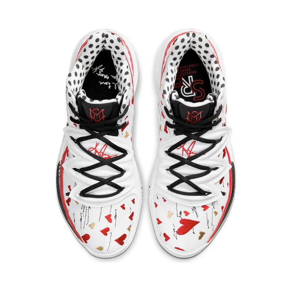 Nike Kyrie 5 Sneaker Room Mom White White/Red-Black (CU0677-100)