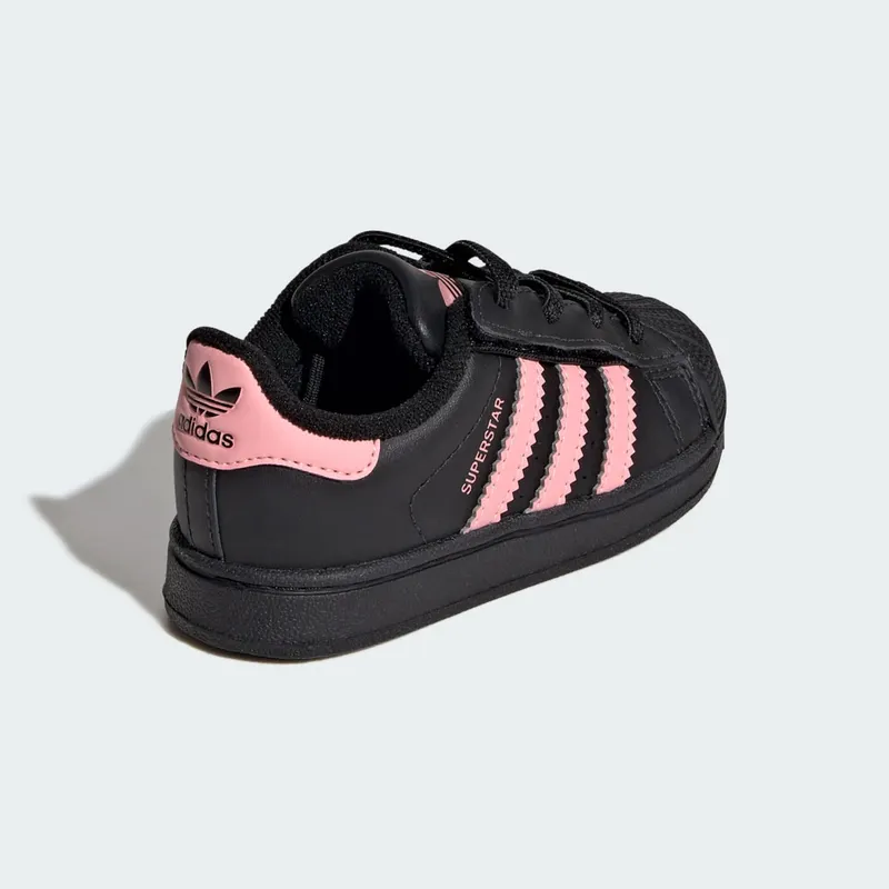 Adidas Superstar II Comfort Closure with Elastische Veters Core Black / Glow Pink / Core Black (JP9470)
