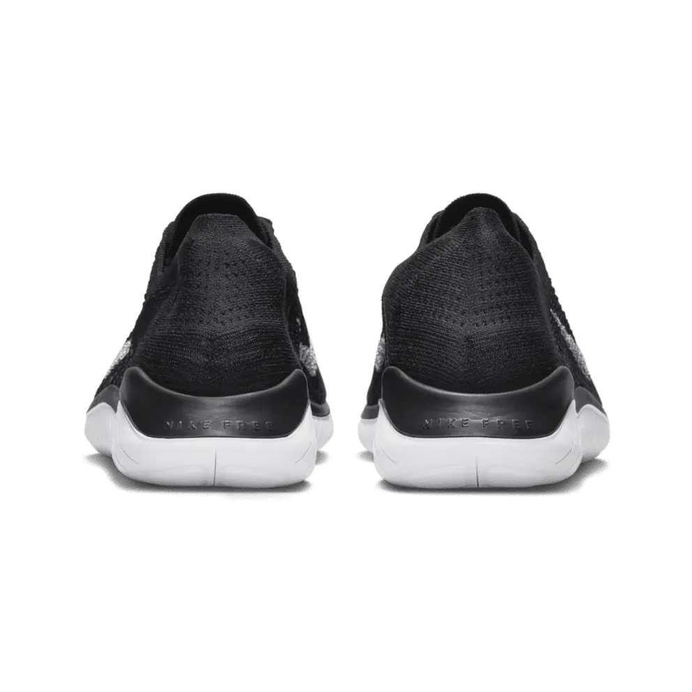 Nike Free RN Flyknit 2018 Black White Black/White (942838-001)
