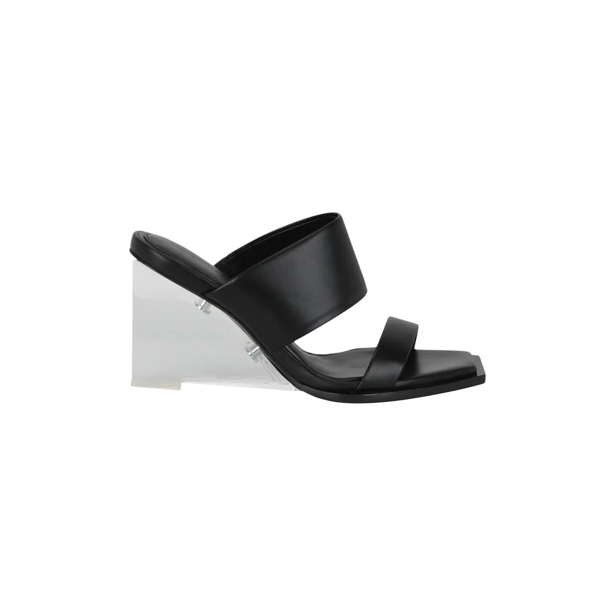 Alexander McQueen Shard Leather Sandals Black (746243-WIDQ0-1000)