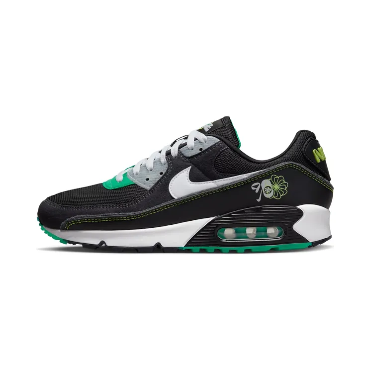 Nike Air Max 90 Psychedelic Black – “Black / White / Wolf Grey / Green” (DV3335-001)