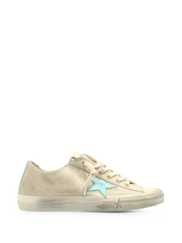 Golden Goose V-Star 2 mit Stern-Patch – Nude (GWF00129F008708)