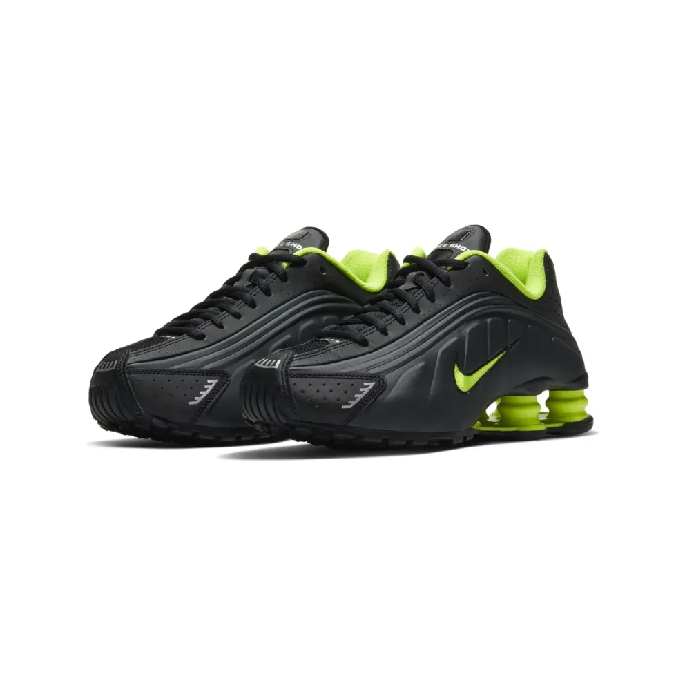 Nike Shox R4 Black Volt (GS) Black/Anthracite/Metallic Silver (CW2626-002)