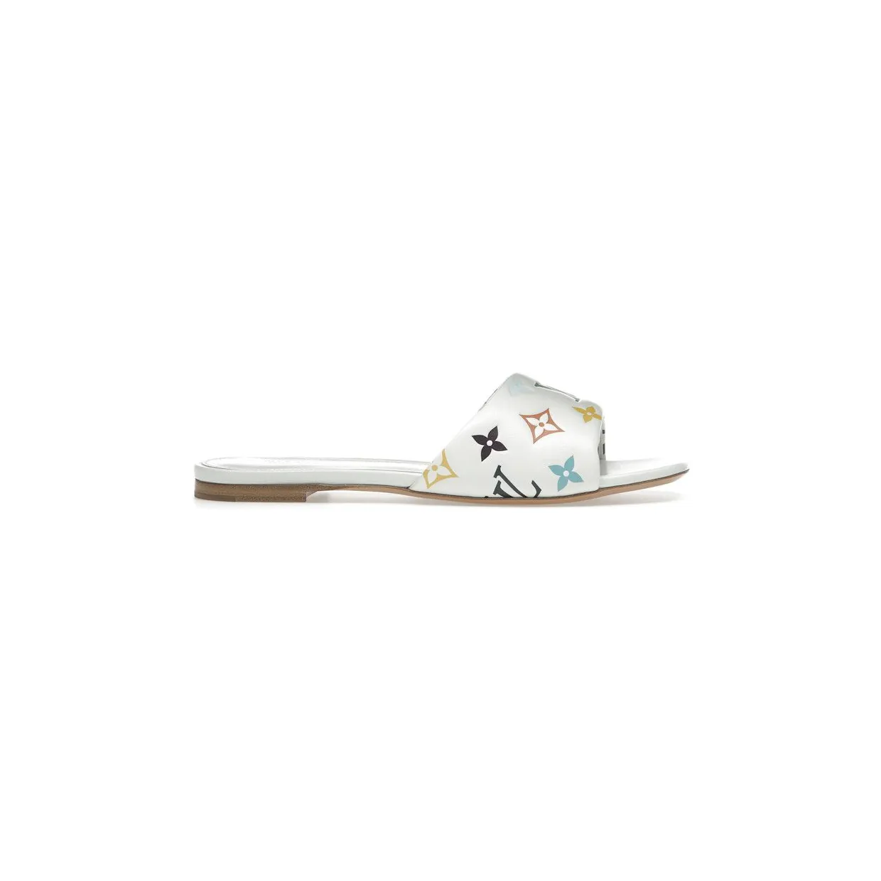 Louis Vuitton 6AM Flat Mules Takashi Murakami White (1AGVW7)