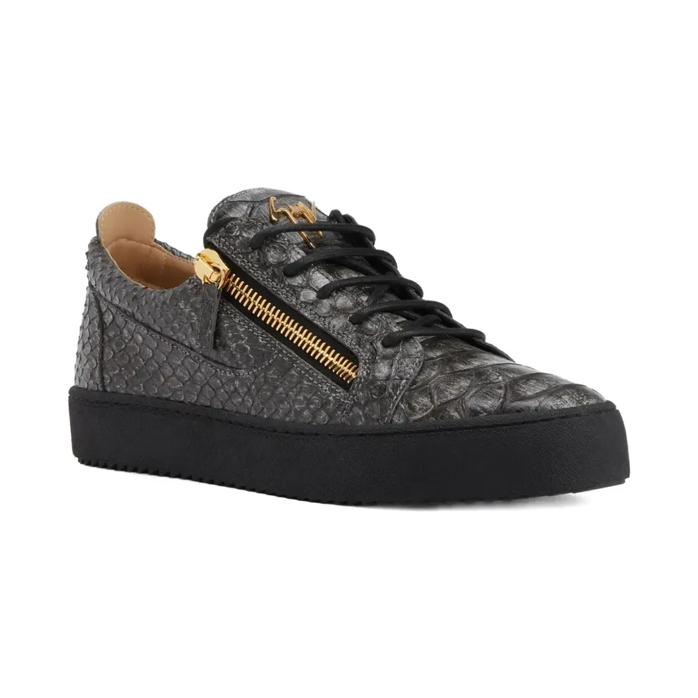 Giuseppe Zanotti Frankie low-top with rits – Grey (RM50021005)