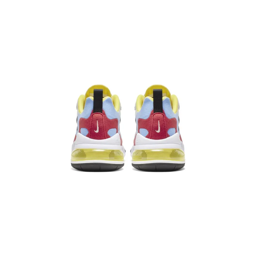 Nike Air Max 270 React Phantom Multi-Color (W) Phantom/Black-Light Blue-University Red-Dynamic Yellow-Pistachio Frost (AT6174-002)