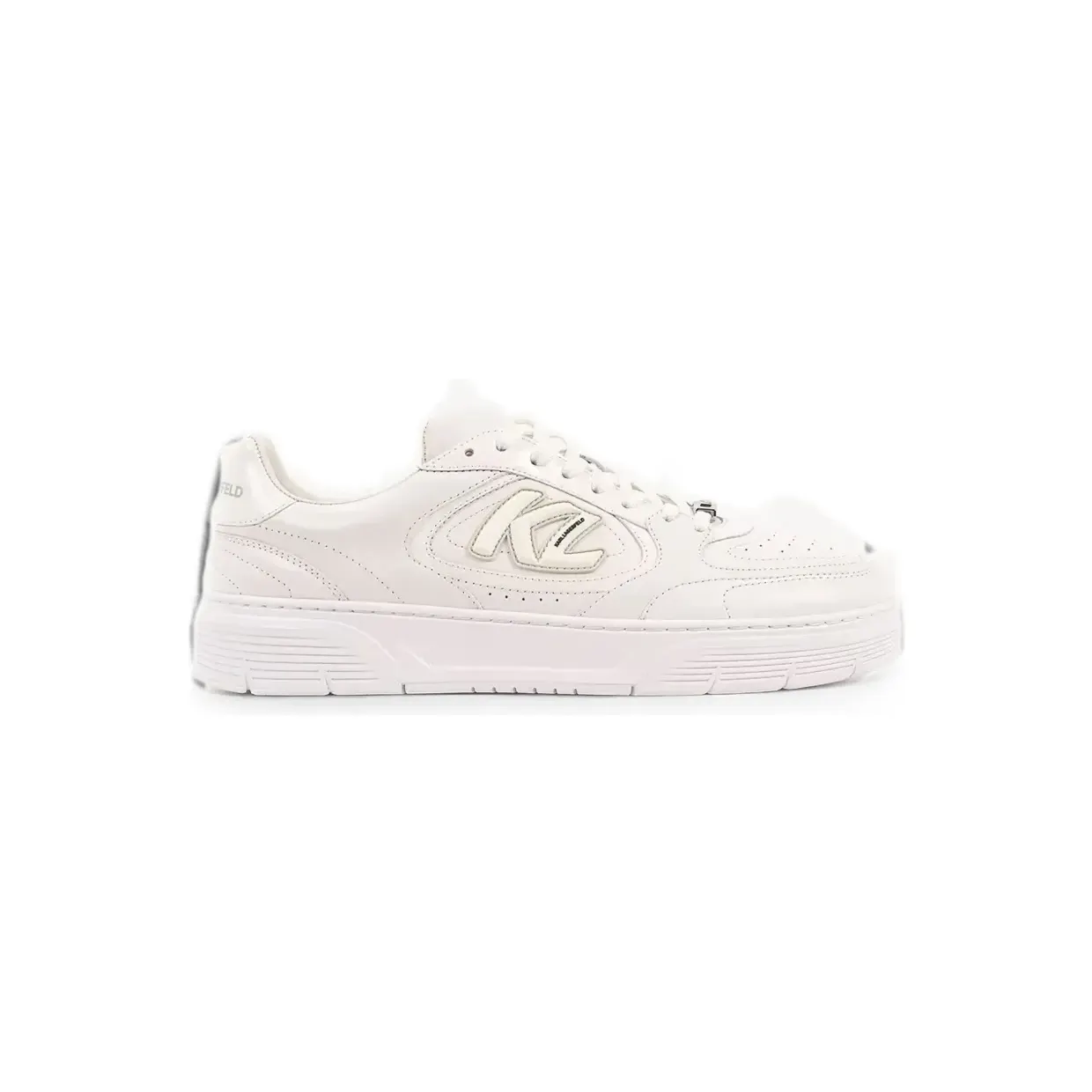 Karl Lagerfeld Geperforeerde met logopatch “White” (KL53025)