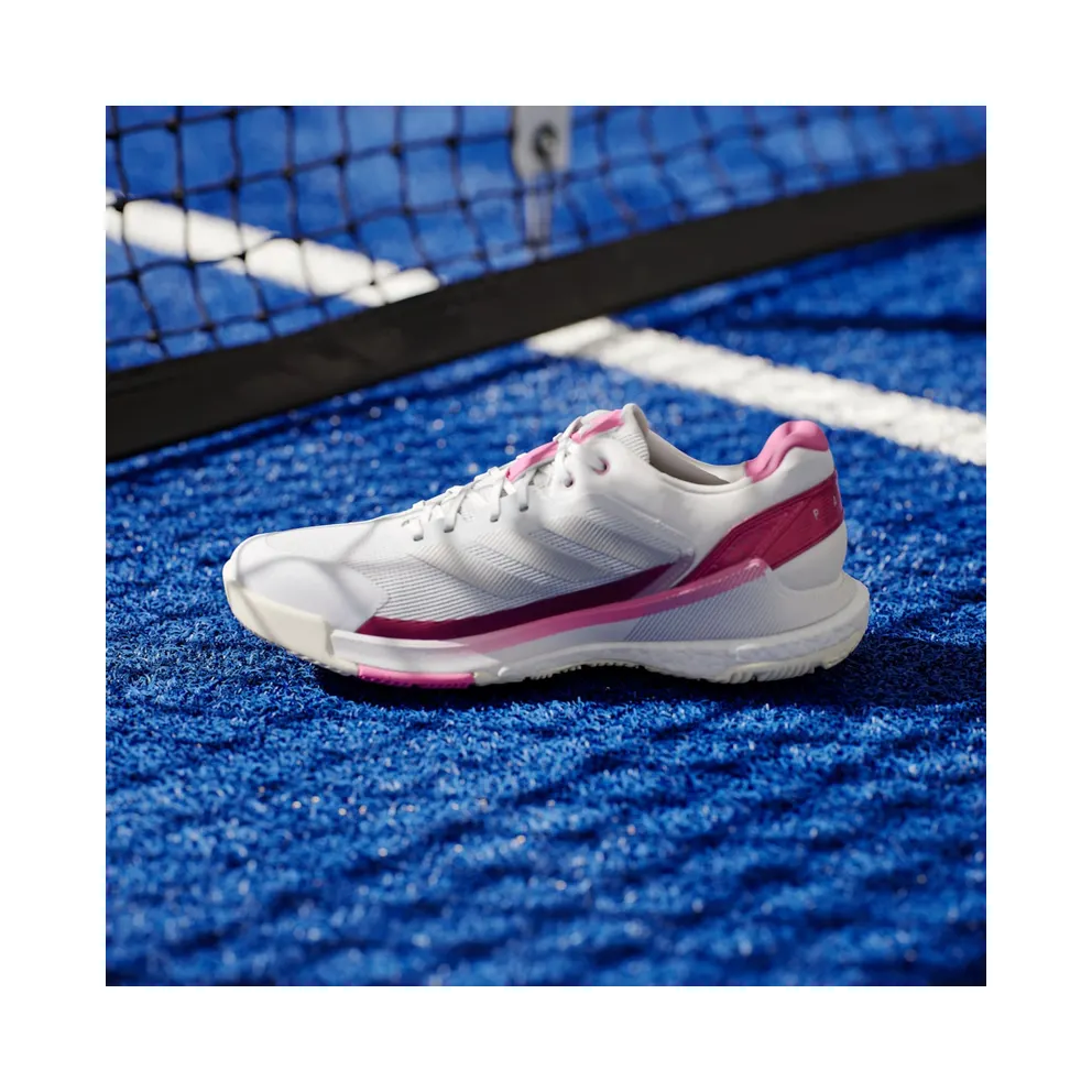 Adidas Crazyquick BOOST Padel Cloud White / Silver Metallic / Lucid Pink (JP9588)