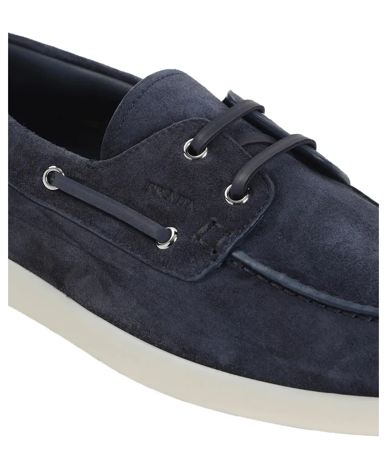 Prada Suede Boat “Blue” (2EG503 F G001 103 F0008) (3)