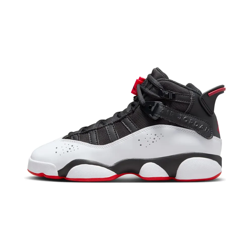 Jordan 6 Rings Black White University Red (323419-067)