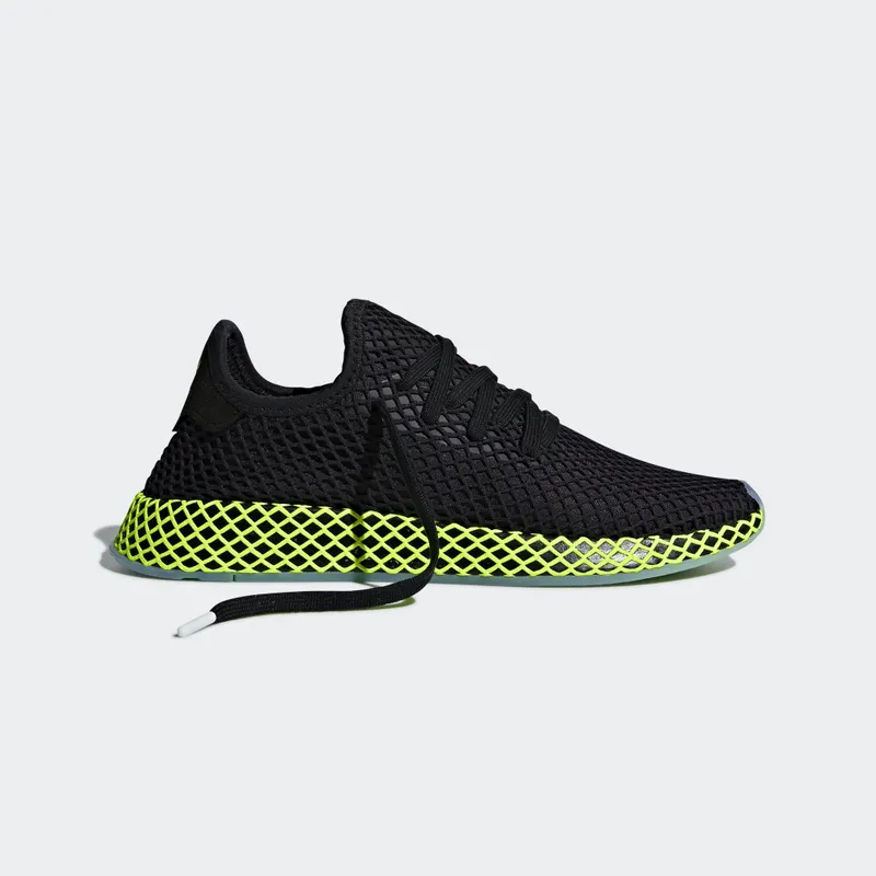 adidas Deerupt Core Black Ash Blue Core Black/Core Black/Ash Blue (B41755)