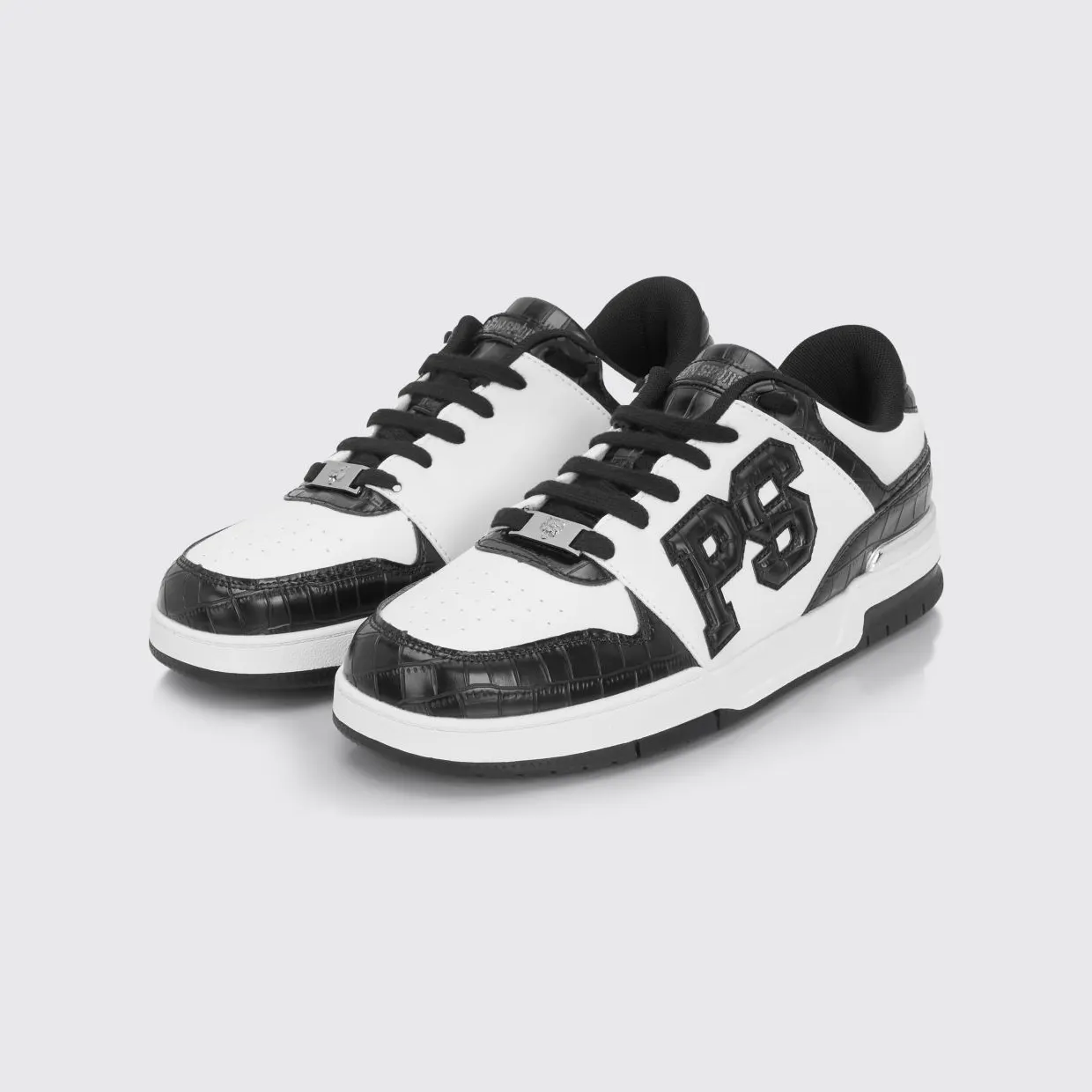 Plein Sport Crocodile Print Leather White 3 (SAFSUSC0934SLE004N0102)
