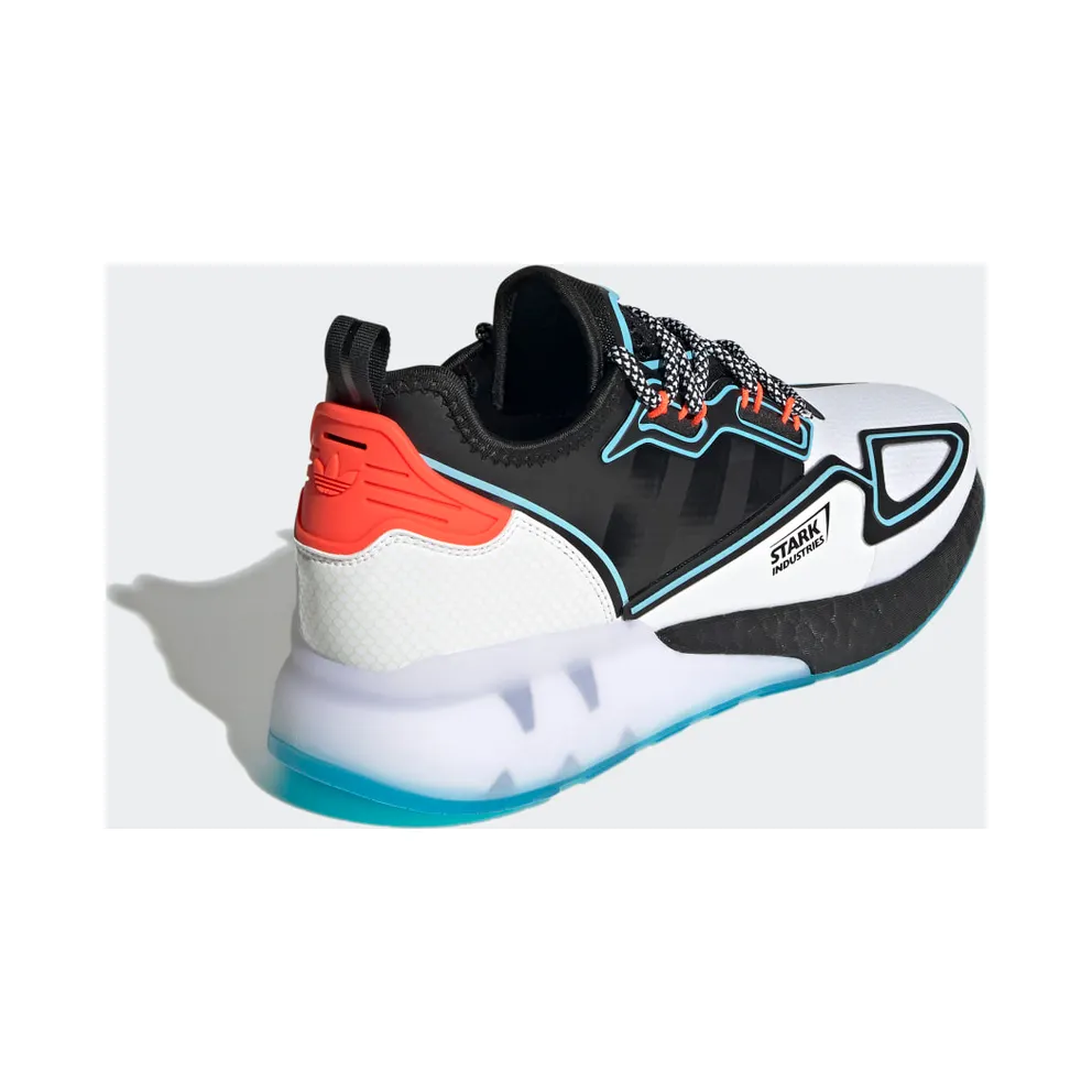 adidas ZX 2K Boost Marvel Cloud White / Core Black / Bright Cyan (H02561)