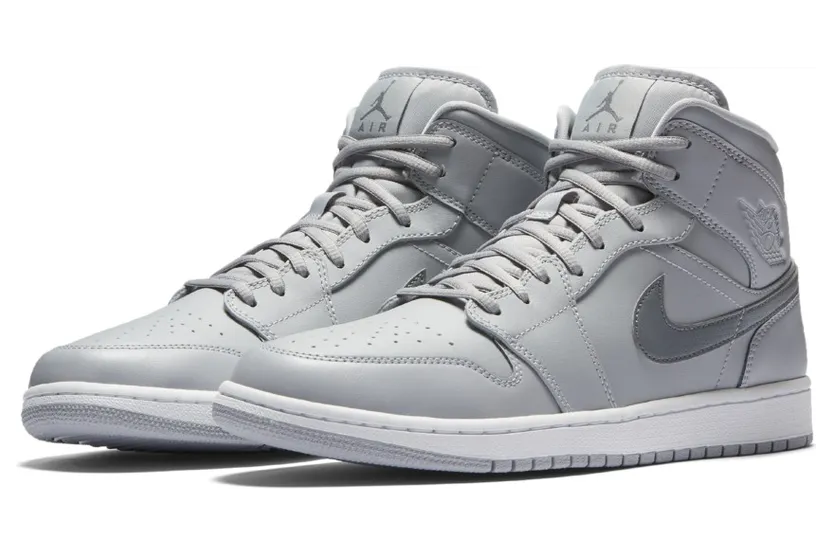 Air Jordan 1 Mid Wolf Grey (554724-033)