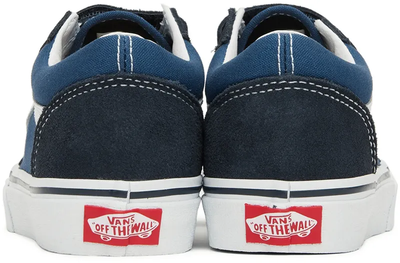 Vans Kids Navy Old Skool V Little Kids Sneakers (VN000VHENWD1)
