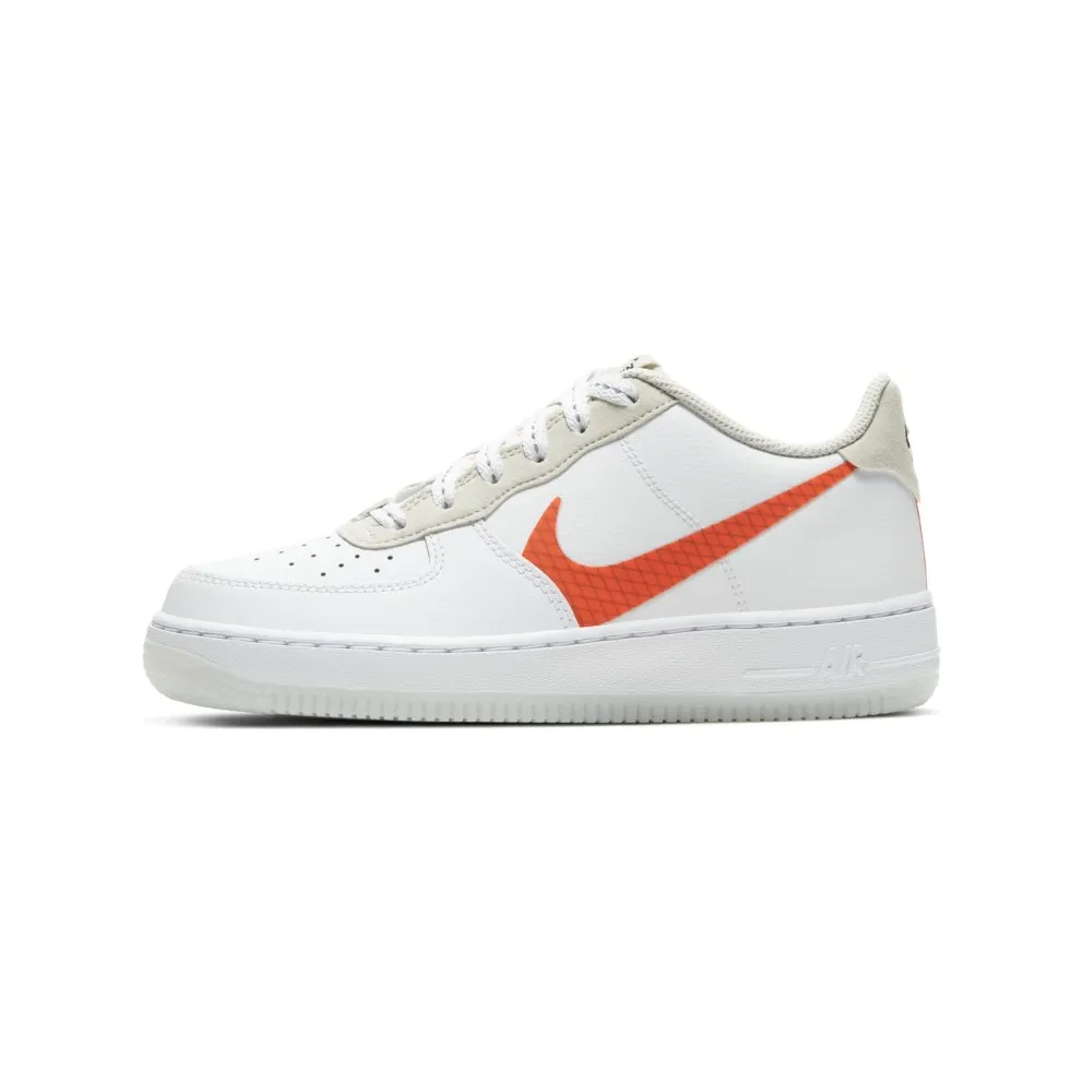 Nike Air Force 1 White Total Orange (GS) White/Summit White/Black (CD7409-100)