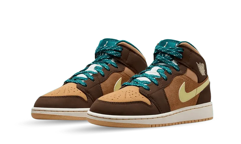 Nike Air Jordan 1 Mid SE Cacao Wow (GS) (DZ6335-200)
