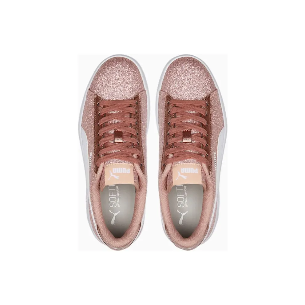 PUMA Smash V2 Glitz Glam Youth Rose Gold/White (367377-29)