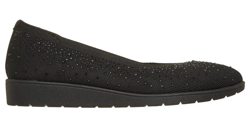 Skechers Cleo Flex Wedge “Shimmer Muse CM Black” (158928BBK)