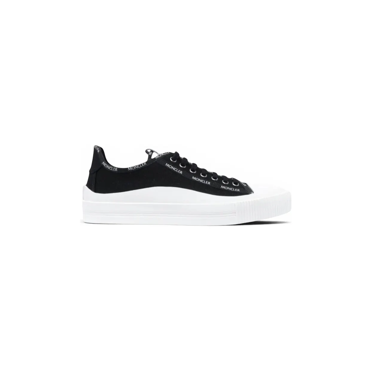 Moncler Glissiere Low Top Canvas Black White (G109A4M7384002SS9-999)
