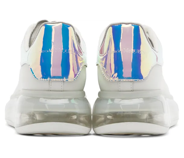 Alexander McQueen White & Iridescent Oversized Sneakers (610812WHXM8) (4)