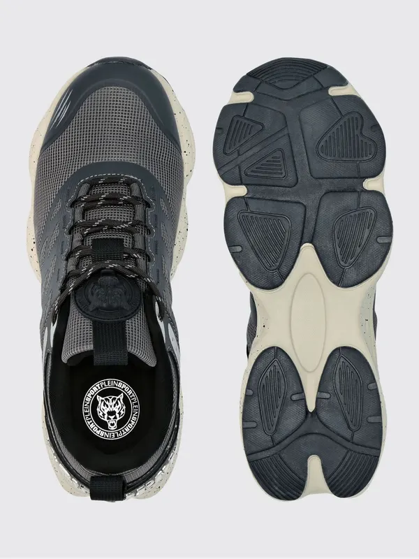 Plein Sport Venom Striker Gen. X.05 Low-Top Sneakers in Mesh with Rear Logo Grey (SAESUSC0740STE003N1072) (4)