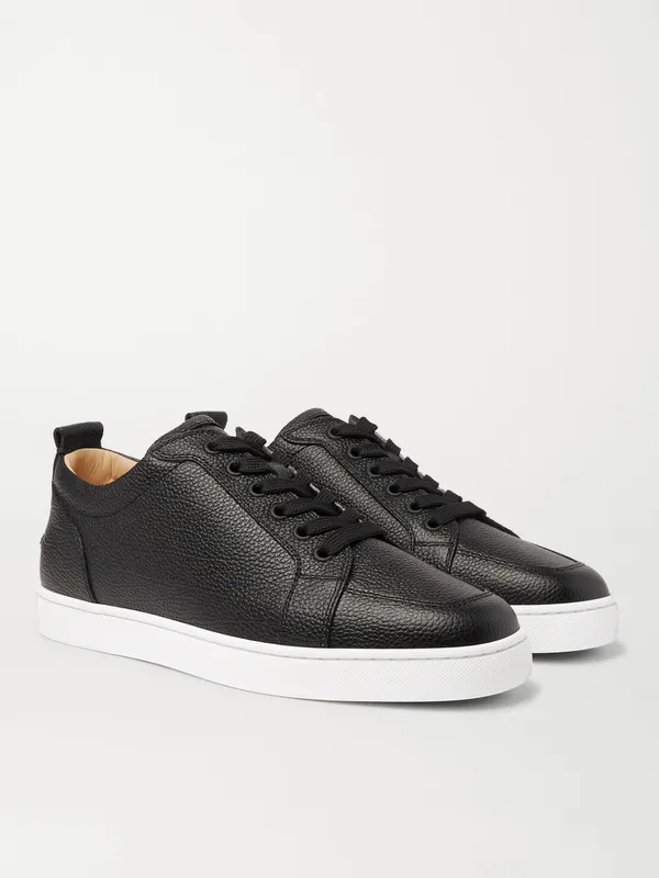 Christian Louboutin Rantulow Full-Grain Leather Sneakers Black (11880255) (3)
