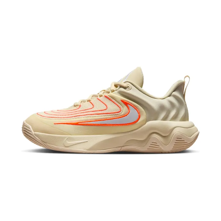 Nike Giannis Immortality 4 Light Khaki Alabaster Total Orange White (FZ6734-200)