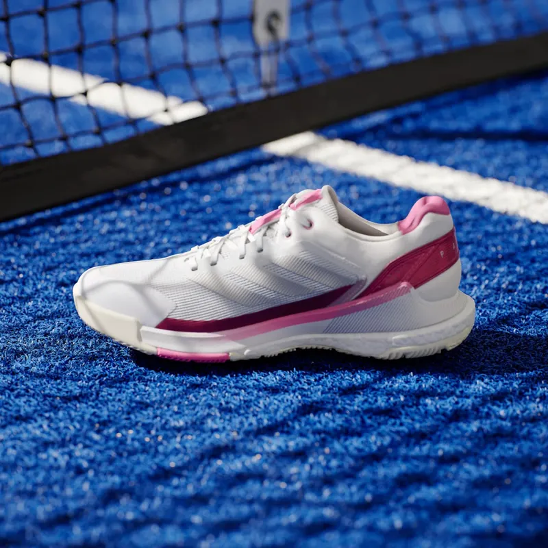 Adidas Crazyquick BOOST Padel Cloud White / Silver Metallic / Lucid Pink (JP9588)