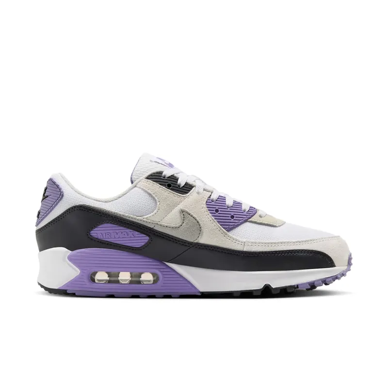 Nike Air Max 90 “White Dusty Amethyst Photon Dust Light Smoke Grey” (DM0029-114)