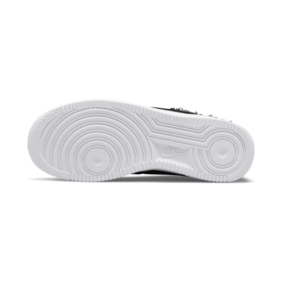 Nike Air Force 1 Low LX Black Pendant (W) – “Black / White / Metallic Silver” (DD1525-001)