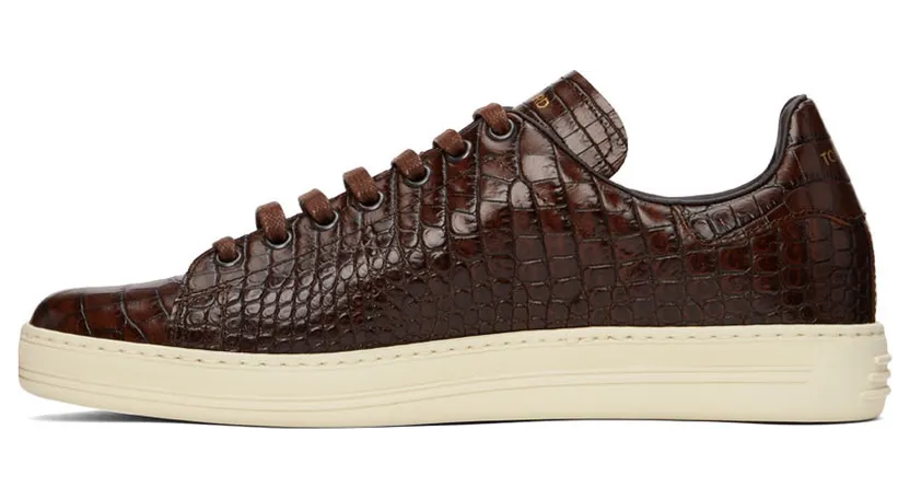 TOM FORD Brown Warwick Sneakers (J1098T-LCL168) (3)