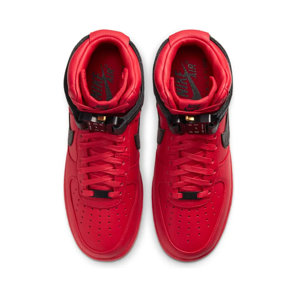 Nike x Alyx Air Force 1 University Red Black (CQ4018-601)
