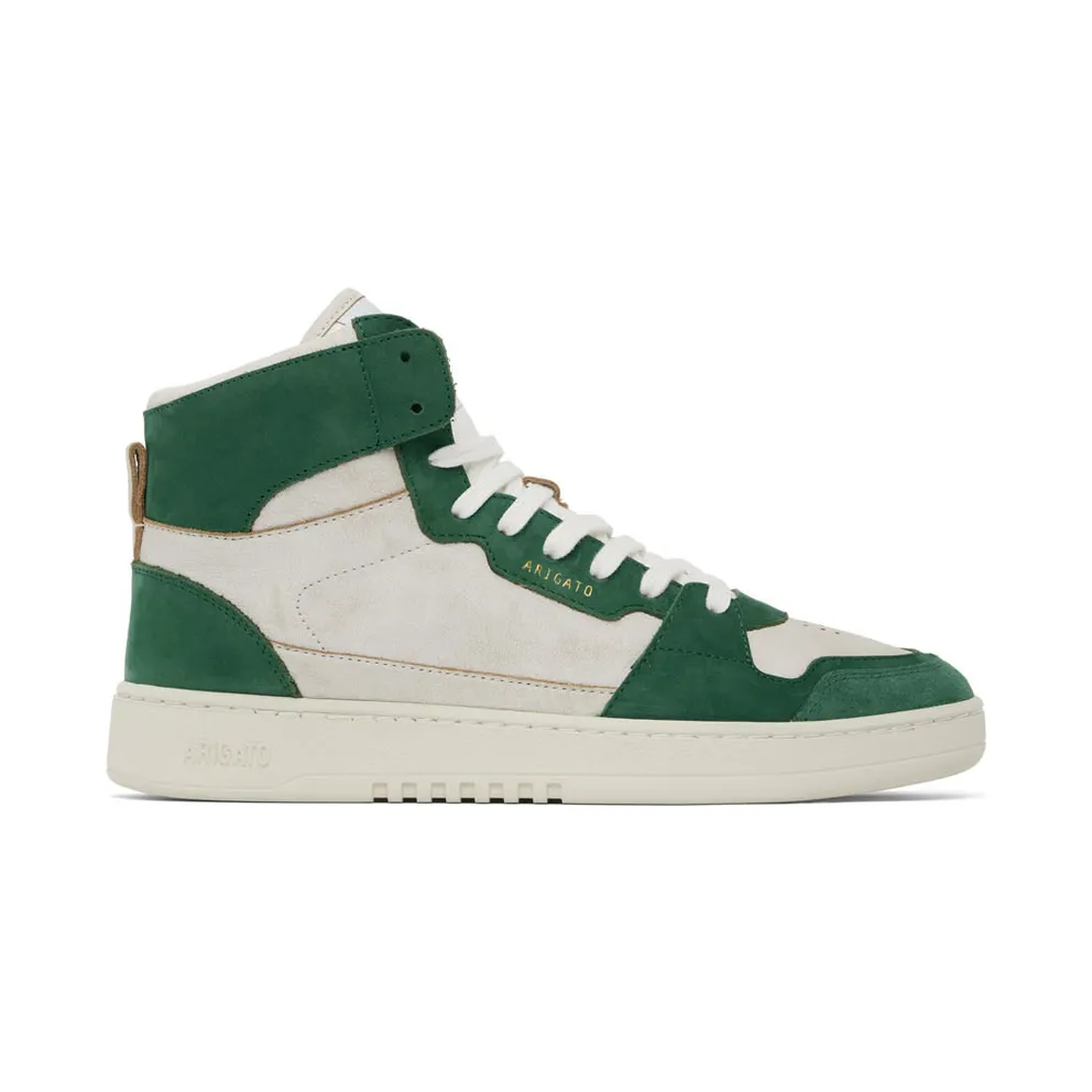 Axel Arigato White & Green Dice Hi Sneakers (41015)