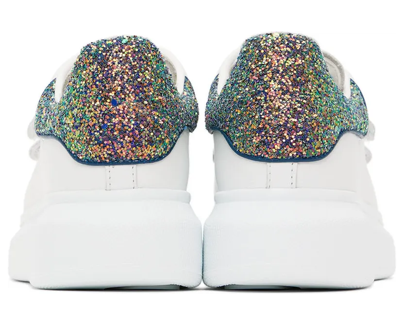 Alexander McQueen Kids White Oversized Disco Sneakers (710106WIAHM) (2)