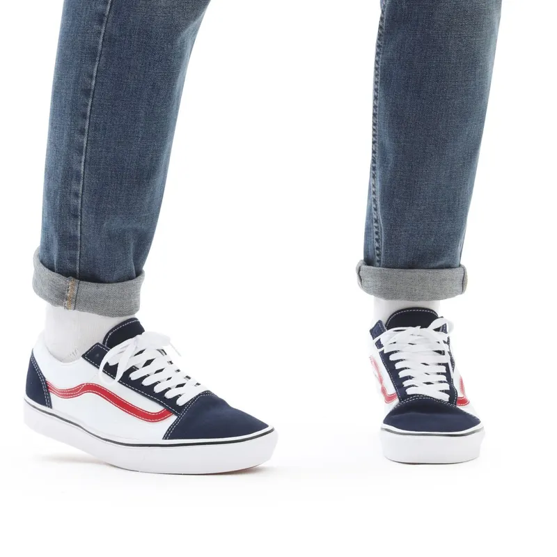 VANS Tri-tone Comfycush Old Skool Shoes White (VN0A3WMA49S)