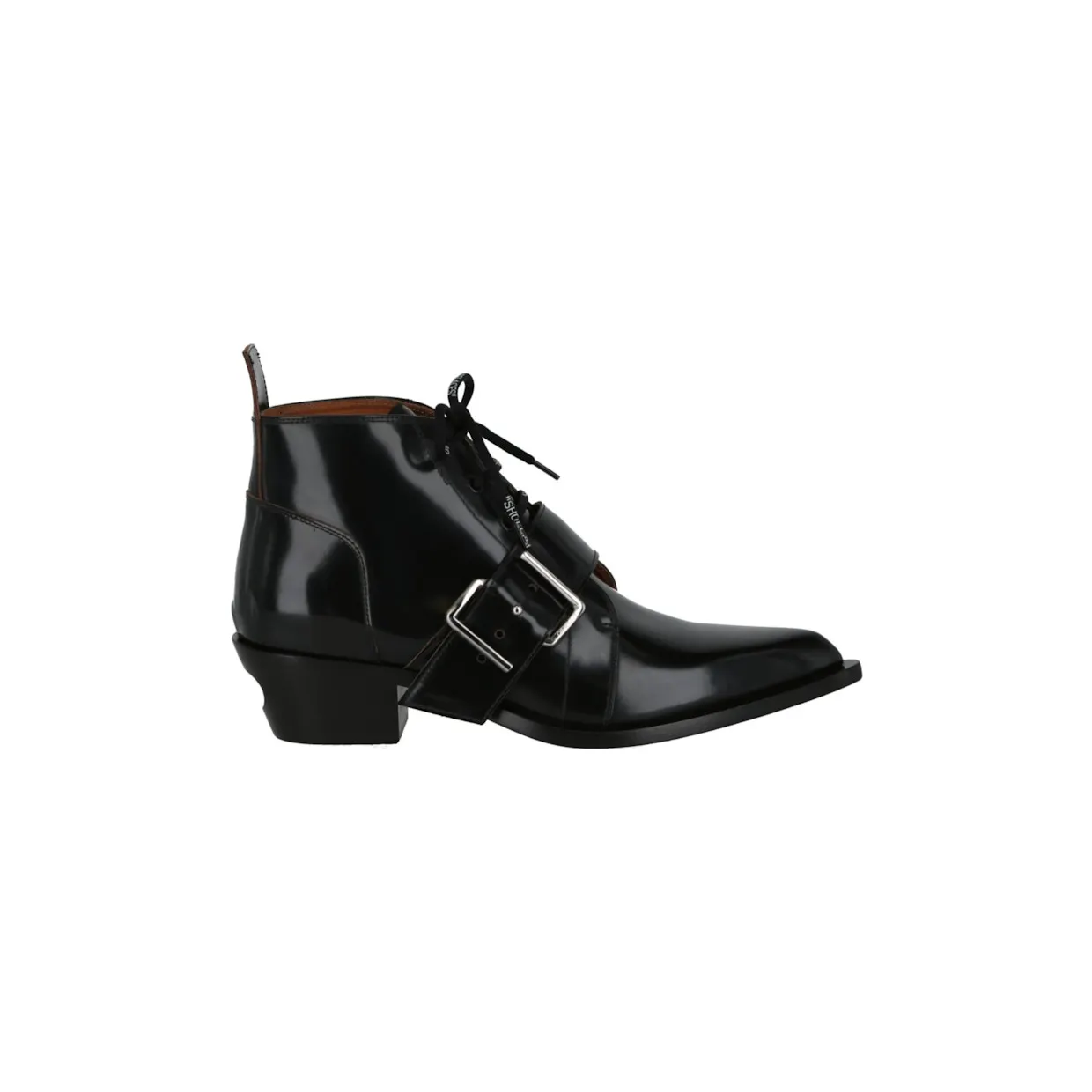 OFF-WHITE Leather Ankle Boot Black (ID002R21 LEA00 11000 00002)