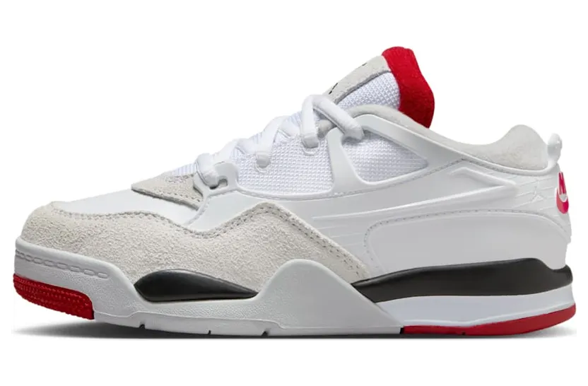 Jordan 4 RM White Black Neutral Grey Varsity Red (FQ7936-102)