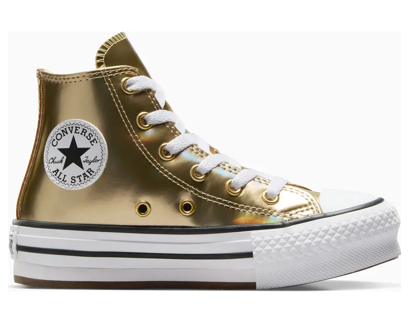 Converse Chuck Taylor All Star EVA Lift Platform Metallic Metallic Light Gold/White (A12607C)