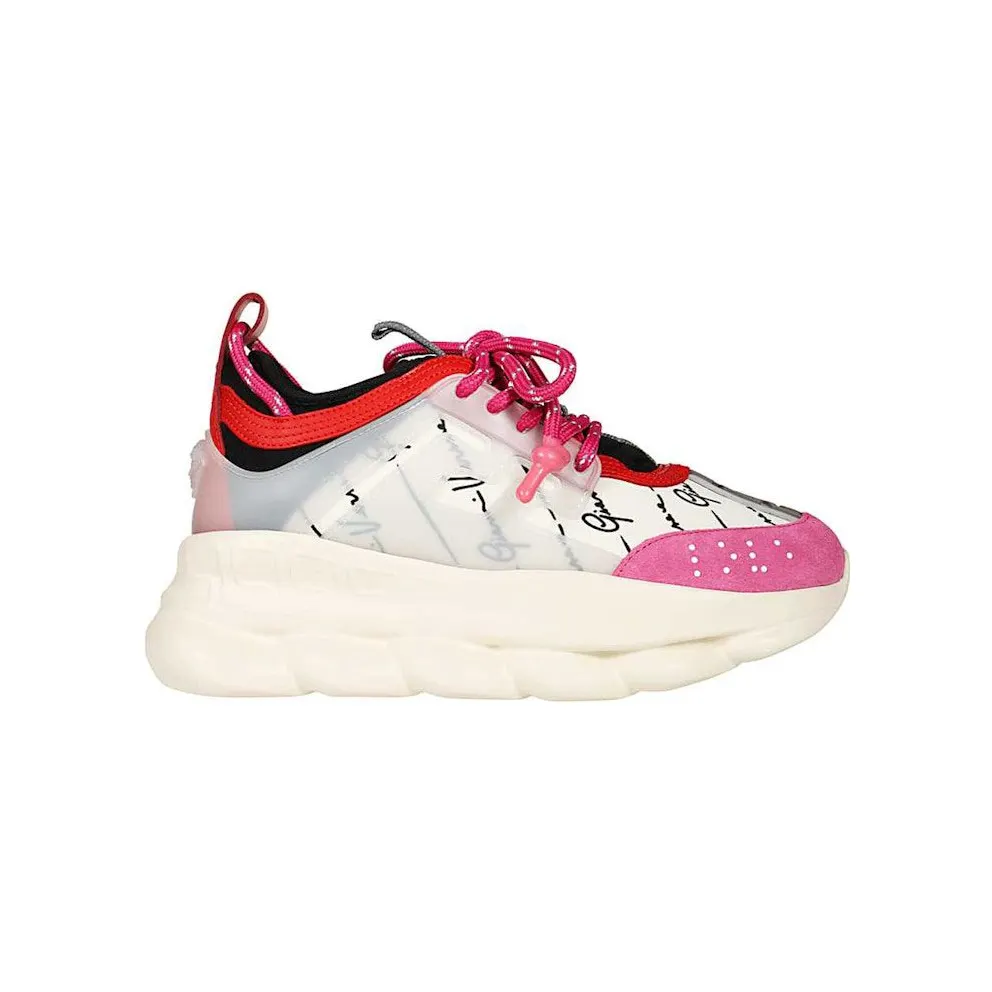 Versace Chain Reaction White Fuschia (DSR705G DT19 DWNF)